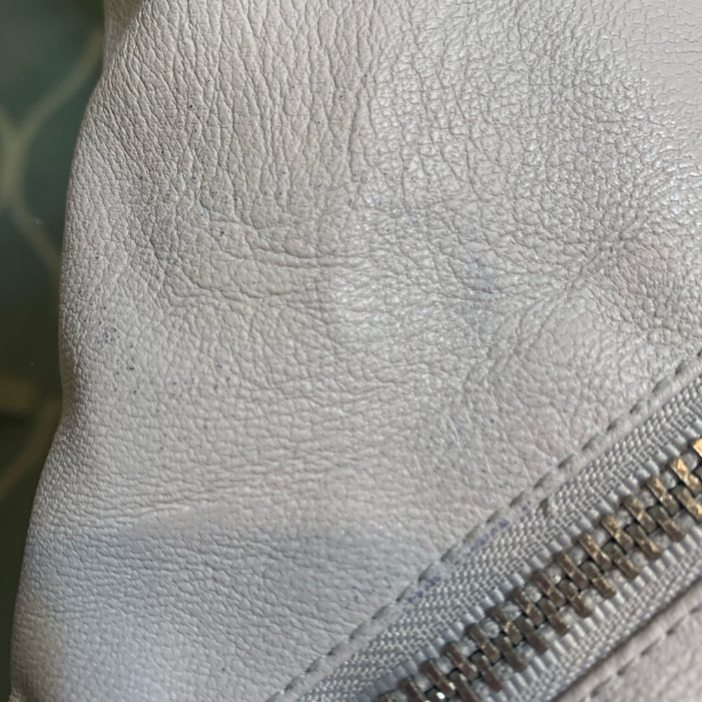 🐣New Look Petite Faux Grey Leather Moto Jacket - Picture 15 of 16